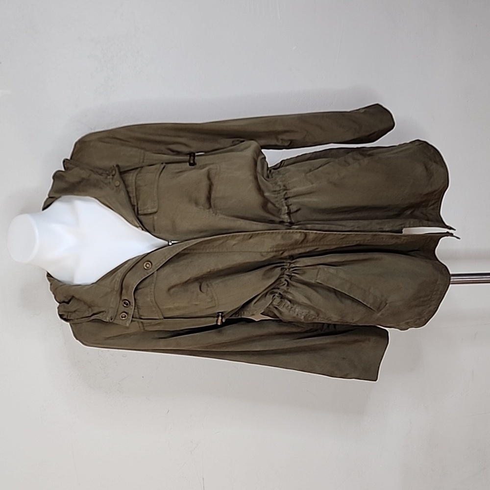 Eileen Fisher Lightweight Hooded Utility Style Jacket Size Large